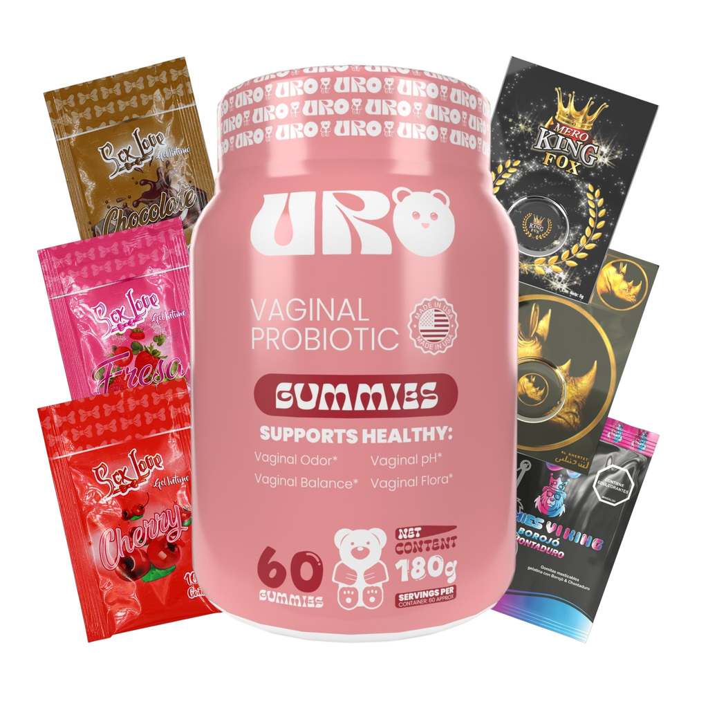 URO Vaginal Probiotic Gummies x60 + Combo Obsequio a Elegir – Salud Íntima Femenina